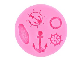 Molde silicona 5 figuras nauticas 